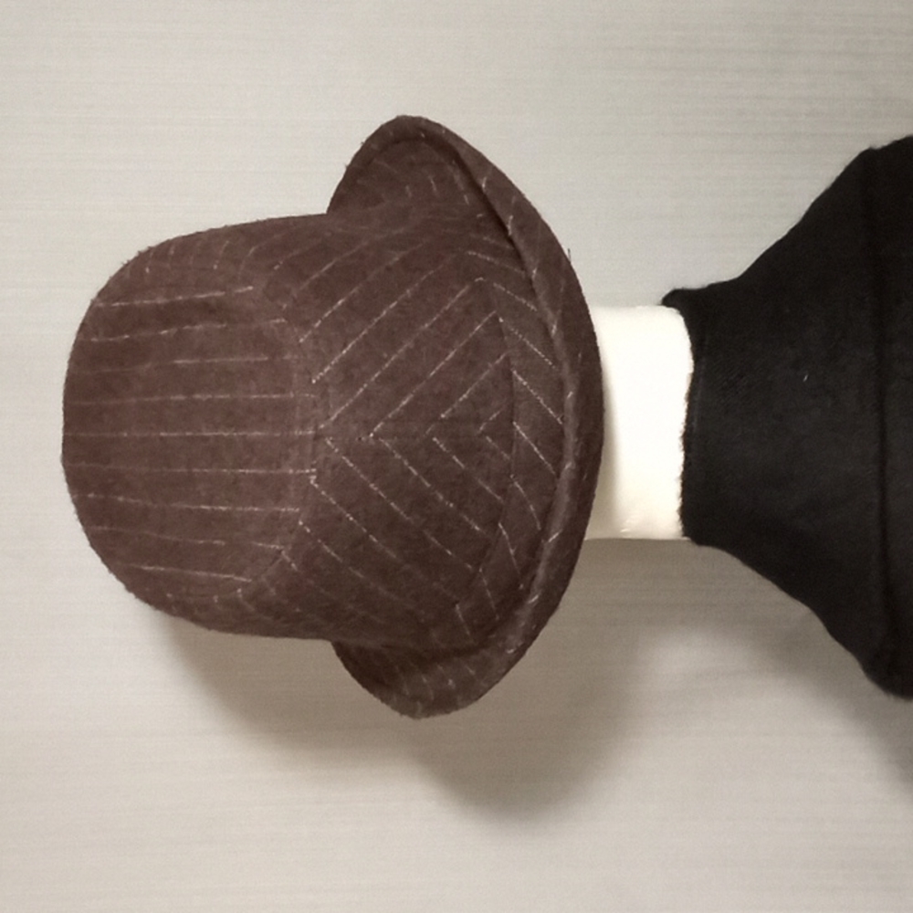 George brown striped fedora (930)